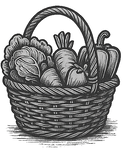 veg basket gray